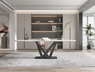 Modern study 3d model