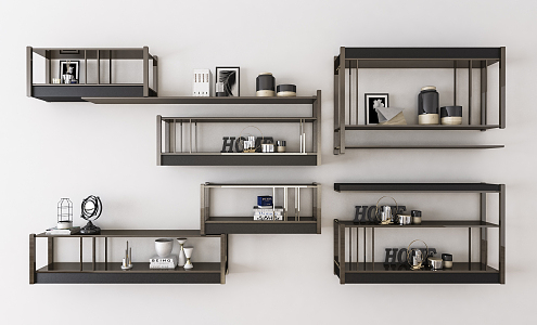 Modern Wall Shelf Wall Decorations 3d model