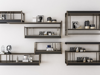 Modern Wall Shelf Wall Decorations 3d model