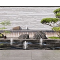 New Chinese Waterscape Wall 3d model