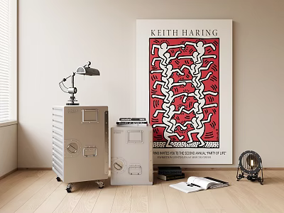 Industrial Style Bedside Cabinet Bauhaus Side Cabinet Sofa Side Cabinet Aircraft Cabinet Aviation Cabinet 3d model