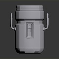 Metal Bucket Milk Bucket Iron Bucket Old Iron Bucket Big Iron Bucket Removable Metal Bucket Oil Bucket Oil Bucket 3d model