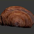 Freshly Baked Flaky Croissant With Golden Buttery Layers On Dark Background