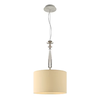 American Chandelier Fabric Restaurant Lamp Bedroom Chandelier Hemp Drum-shaped Restaurant Small Chandelier Villa Homestay Exhibition Hall Hotel Designer Simple 3d model