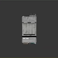 Future Architecture Multi Story Building With Gray Exterior Balconies Air Conditioning Units And Solar Roof