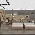 Modern Luxury Store Interior With Display Shelves Bags Shoes And Accessories