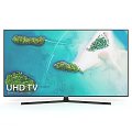 UHD TV Crystal UHD High Definition Screen Displaying Vivid Island Scene