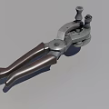 Industrial Equipment Manual Clamping Tool With Metal Construction And Brown Handles