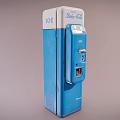 Retro Blue Coca-Cola Commercial Vending Machine With Classic Design For Business Use