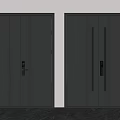Modern Gray Security Doors with Sleek Metal Design and Sturdy Lock Systems for Home Safety