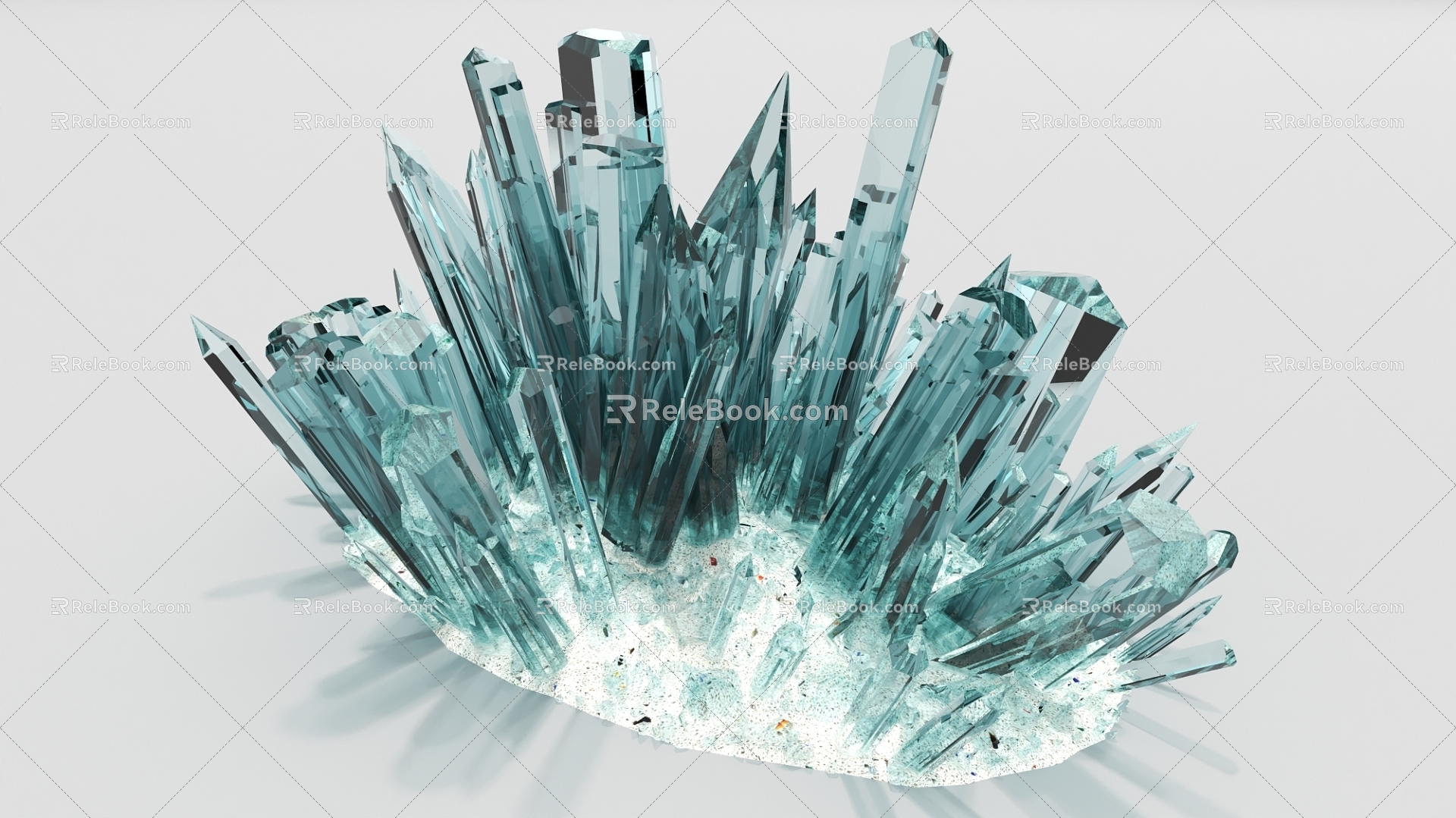 Crystal Crystal Ore Glass 3d model