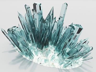 Crystal Ore Glass 3d model