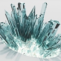 Crystal Crystal Ore Glass 3d model