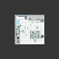 Fun Cartoon Laboratory Scene With Experiment Tables And Scientific Equipment