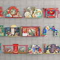 Traditional Chinese Festive Decorative Ornaments With Cultural Elements And Colorful Designs
