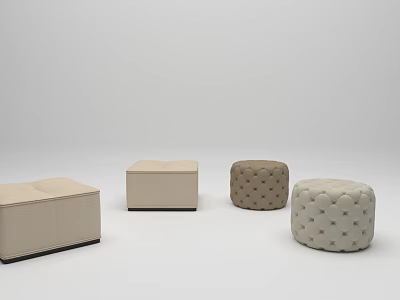 Low Stool Soft Stool Pedal Stool 3d model