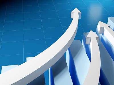 Hyundai Meichen Stock Trend Volatility Corporate Commercial. 3d model