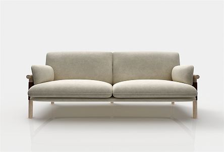 modern double sofa 3d model