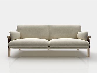 modern double sofa 3d model