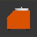 Orange Spin Coat Device With White Top Lid And Control Panel Interface Features