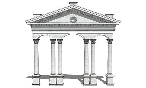 European Roman Column 3d model