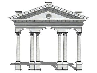 European Roman Column 3d model