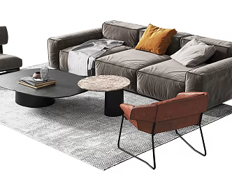 Modern Sofa Coffee Table Combination Sofa Coffee Table 3d model