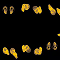 White Mannequin Leg Models In Various Poses Standing And Bending On Dark Blue Background