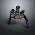 Robot Spider Robot Mecha Spider Science Fiction Spider Mechanical Spider Spider Battery Spider Tower Defense 3d model