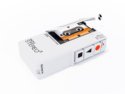 Modern Tape Drive 3d model