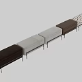 Modern Upholstered Shoe Bench With Metal Legs And Color Options