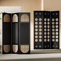 Silent Wind Folding Screen Ancient Wind Screen 3d model