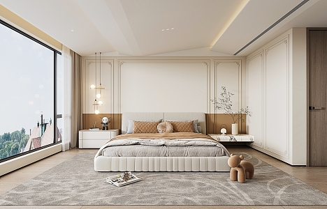 French Master Bedroom 3d model