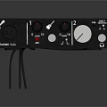 Focusrite Scarlett Solo Red Audio Interface With Headphone Output And Control Knobs