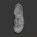 White And Blue Casual Sneakers With Stylish Striped Design For Everyday Wear