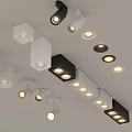 Modern Downlights and Spotlights with Various Styles for Ceiling Home Interior Lighting 3d model
