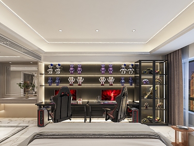 E-sports Hotel Modern Rooms model