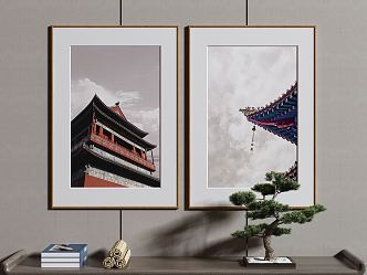 New Chinese Decorative Painting 3d model