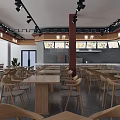 520 Supermarket Interior Design With Shelves Products Tables Chairs And Green Plants