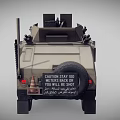 Modern Armored Vehicle Armored Humvee 3d model