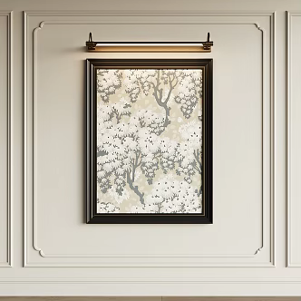 French Middle Style Decorative Painting 3d model