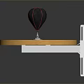 Wall Mounted Punching Bag Training Equipment With Wooden Circular Tabletop