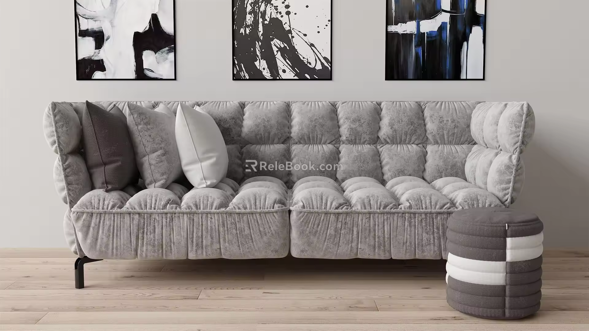 Modern Combination Sofa Double Sofa 3d model