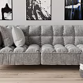 Modern Combination Sofa Double Sofa 3d model