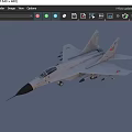 Military Fighter Jet Flying Through Clouds with Deployed Landing Gear and Missiles