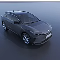 Gray SUV with Modern Sleek Exterior Design LED Headlights and Silver Alloy Wheels