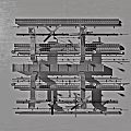 Mechanical Pipeline System Structure With Multiple Layers And Support Frames