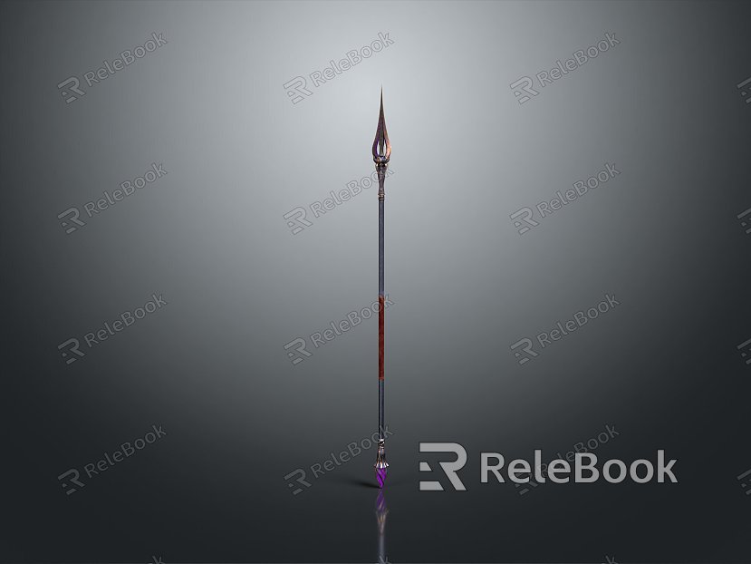 Spear Spear Ancient Weapon Cold Weapon Medieval Item Medieval Weapon Sword Sword Axe model