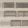 Various Metal Railing Designs in White and Black Color Options