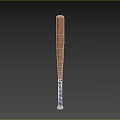 Premium Wooden Baseball Bat Sports Equipment With Blue Grip Handle